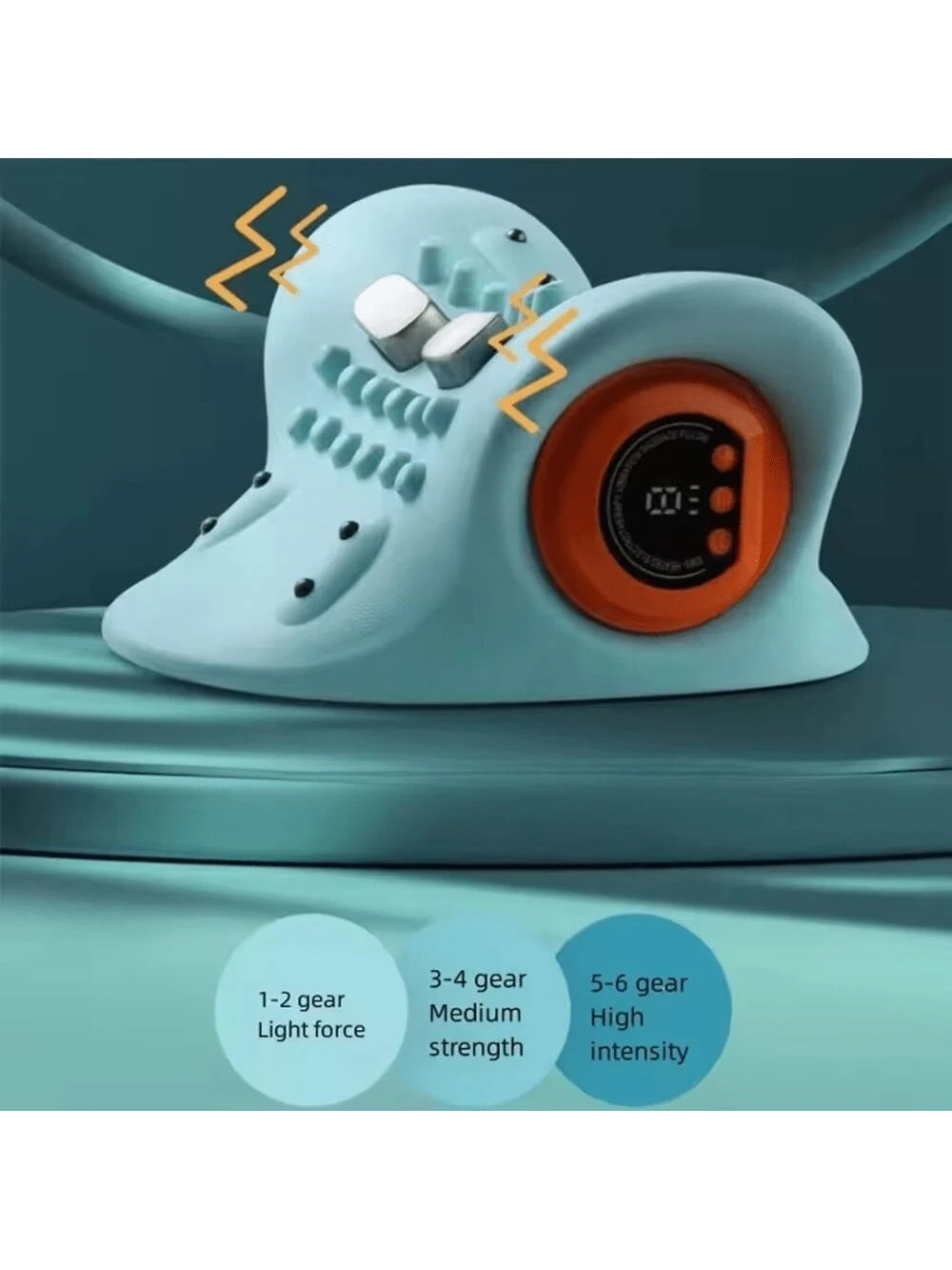 3D Dynamic Vertebra-Rechargeable Electric Neck and Shoulder Massager with Deep Tissue Relief - USB Powered for Home, Office, Travel, Gift for Parents and Elders Relaxation Relax Neck Shoulder Massager