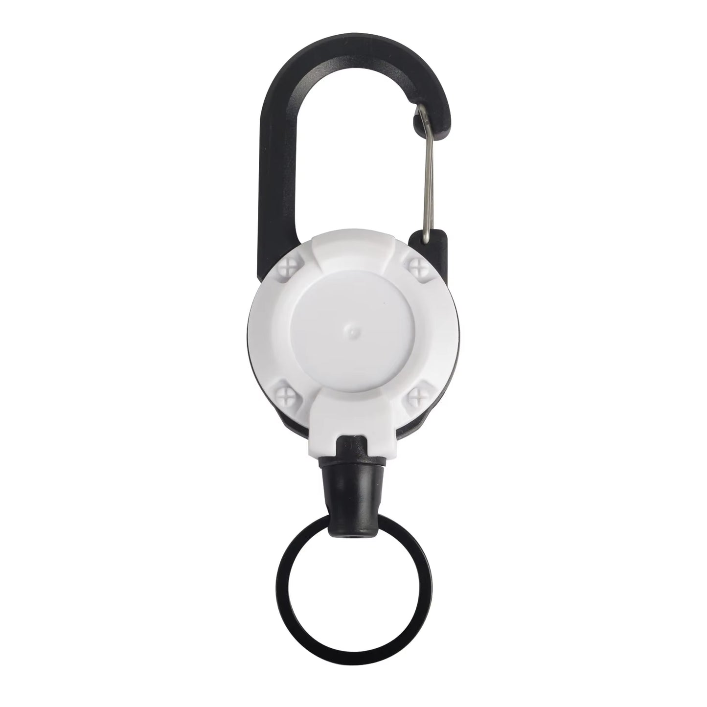 1Pcs Anti-Theft Metal Easy-To-Pull Buckle Rope Elastic Keychain Sporty Retractable Key Ring anti Lost Yoyo Ski Pass ID Card