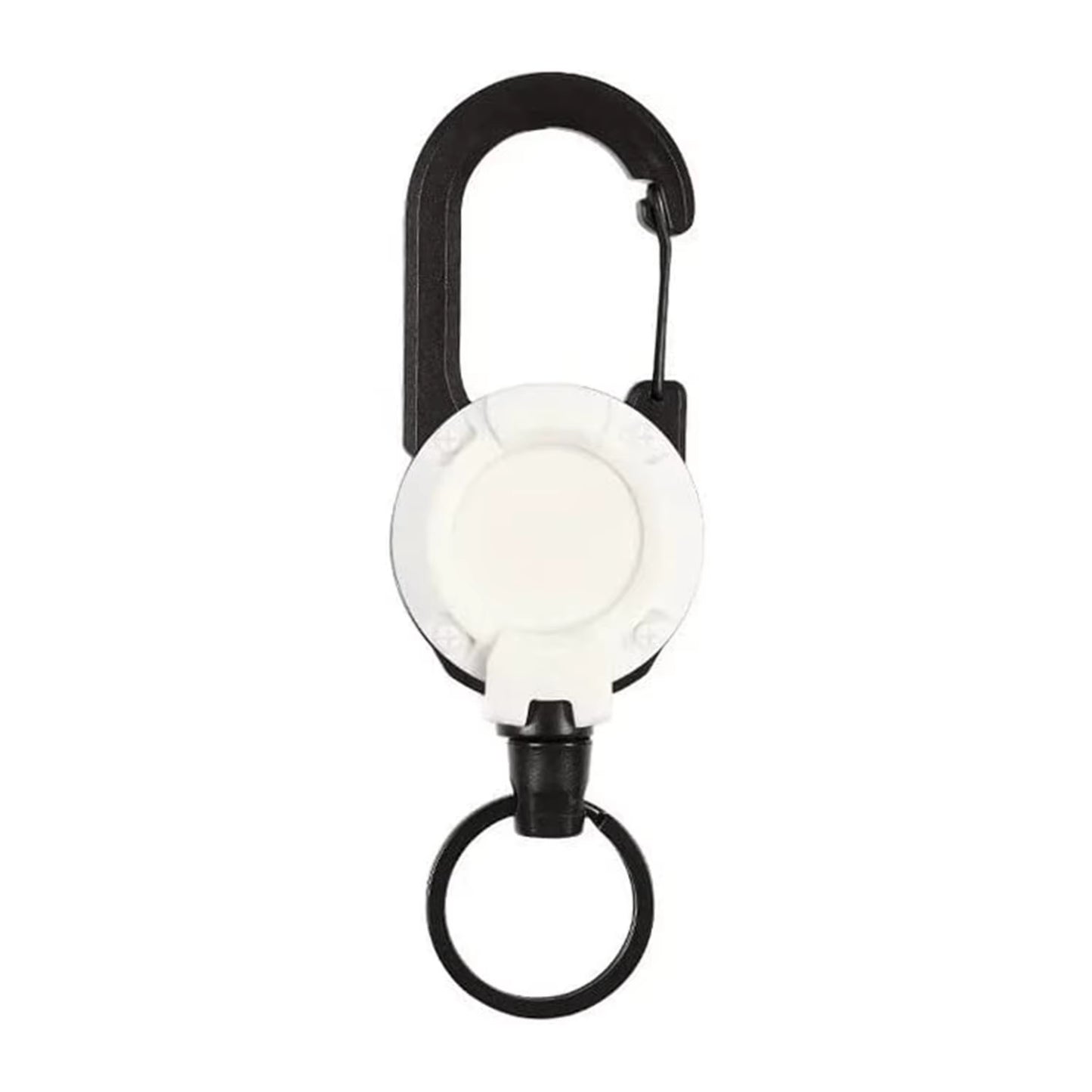 1Pcs Anti-Theft Metal Easy-To-Pull Buckle Rope Elastic Keychain Sporty Retractable Key Ring anti Lost Yoyo Ski Pass ID Card