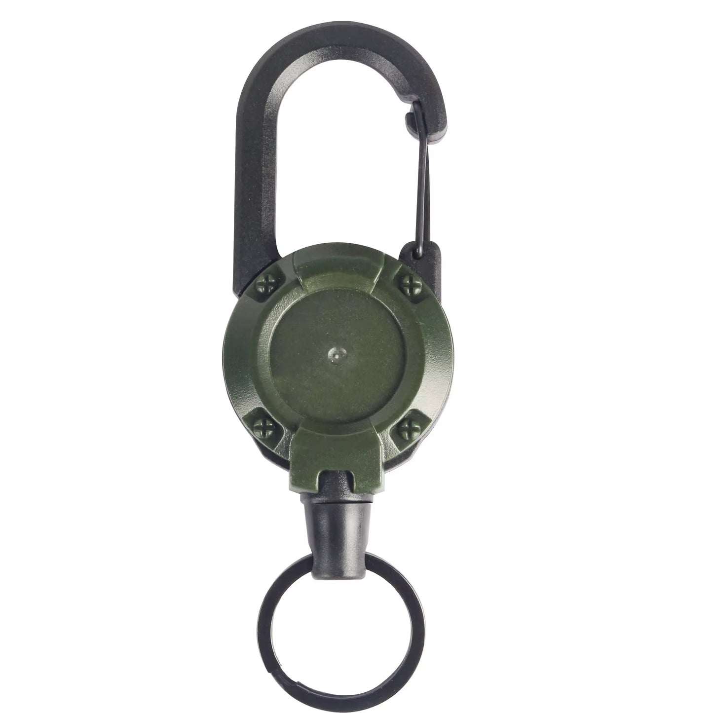 1Pcs Anti-Theft Metal Easy-To-Pull Buckle Rope Elastic Keychain Sporty Retractable Key Ring anti Lost Yoyo Ski Pass ID Card