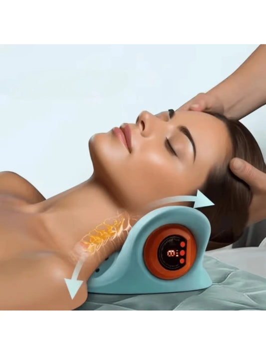 3D Dynamic Vertebra-Rechargeable Electric Neck and Shoulder Massager with Deep Tissue Relief - USB Powered for Home, Office, Travel, Gift for Parents and Elders Relaxation Relax Neck Shoulder Massager