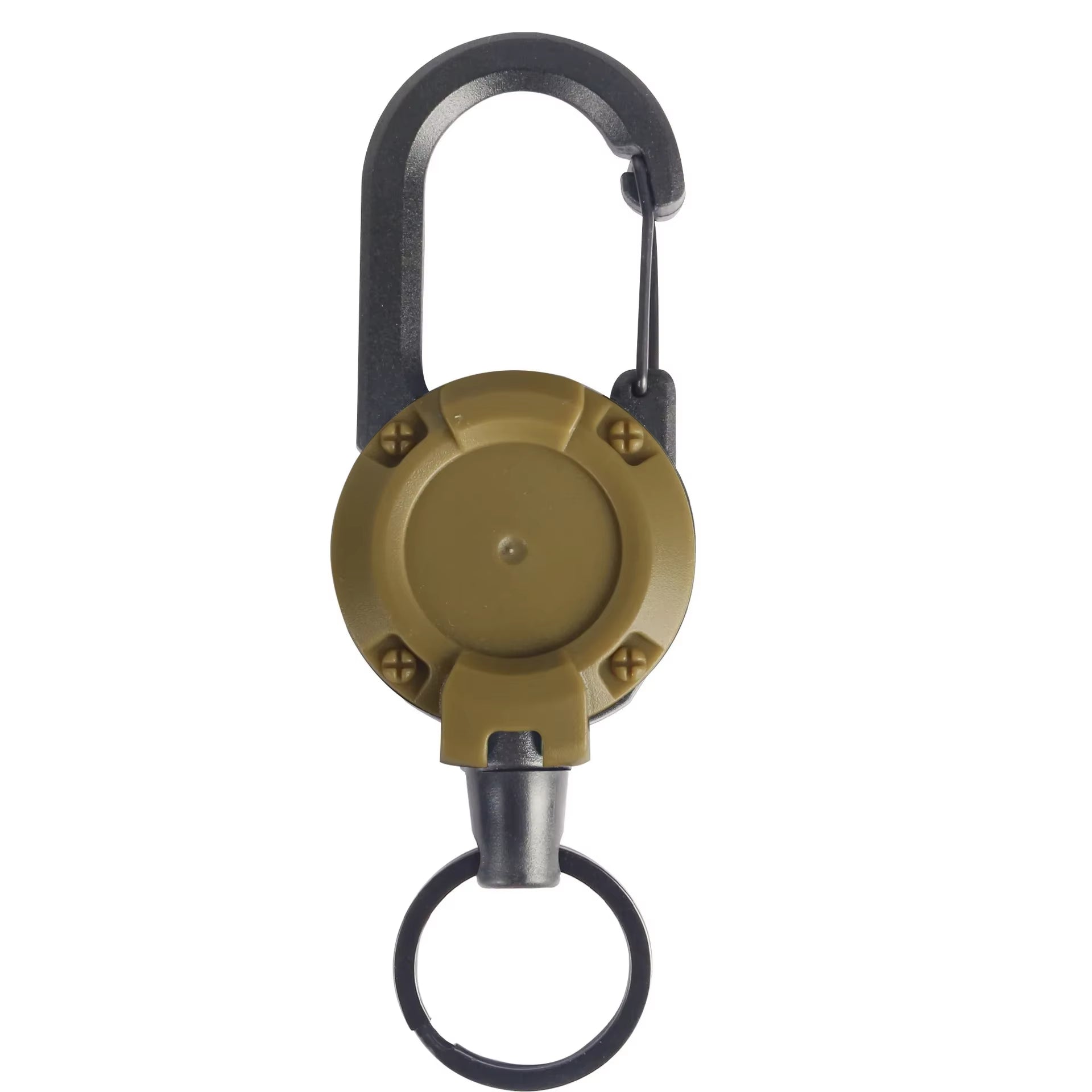 1Pcs Anti-Theft Metal Easy-To-Pull Buckle Rope Elastic Keychain Sporty Retractable Key Ring anti Lost Yoyo Ski Pass ID Card