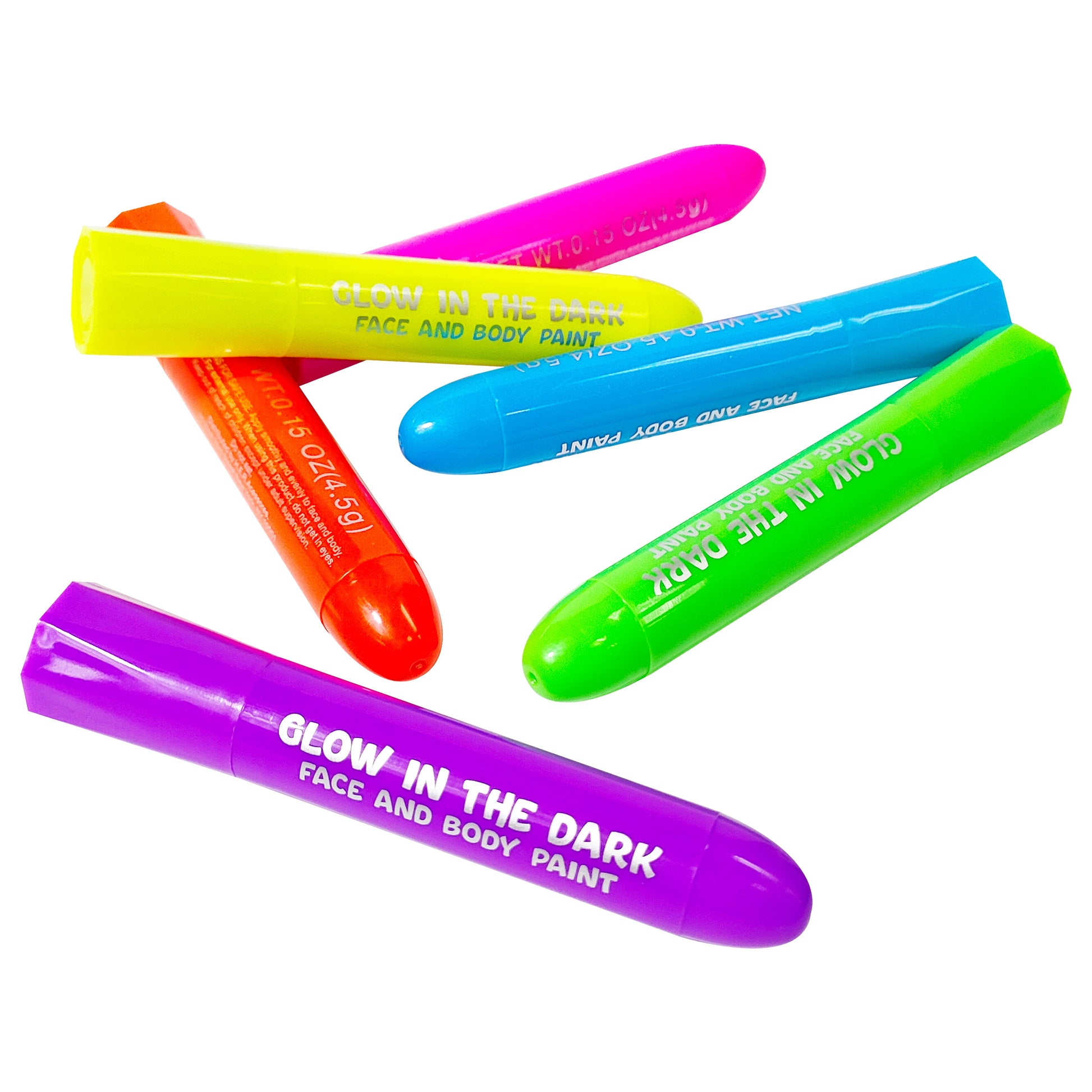 Glow Face Paint, 6 Pack,