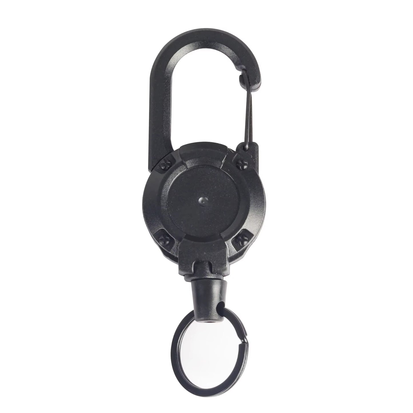 1Pcs Anti-Theft Metal Easy-To-Pull Buckle Rope Elastic Keychain Sporty Retractable Key Ring anti Lost Yoyo Ski Pass ID Card
