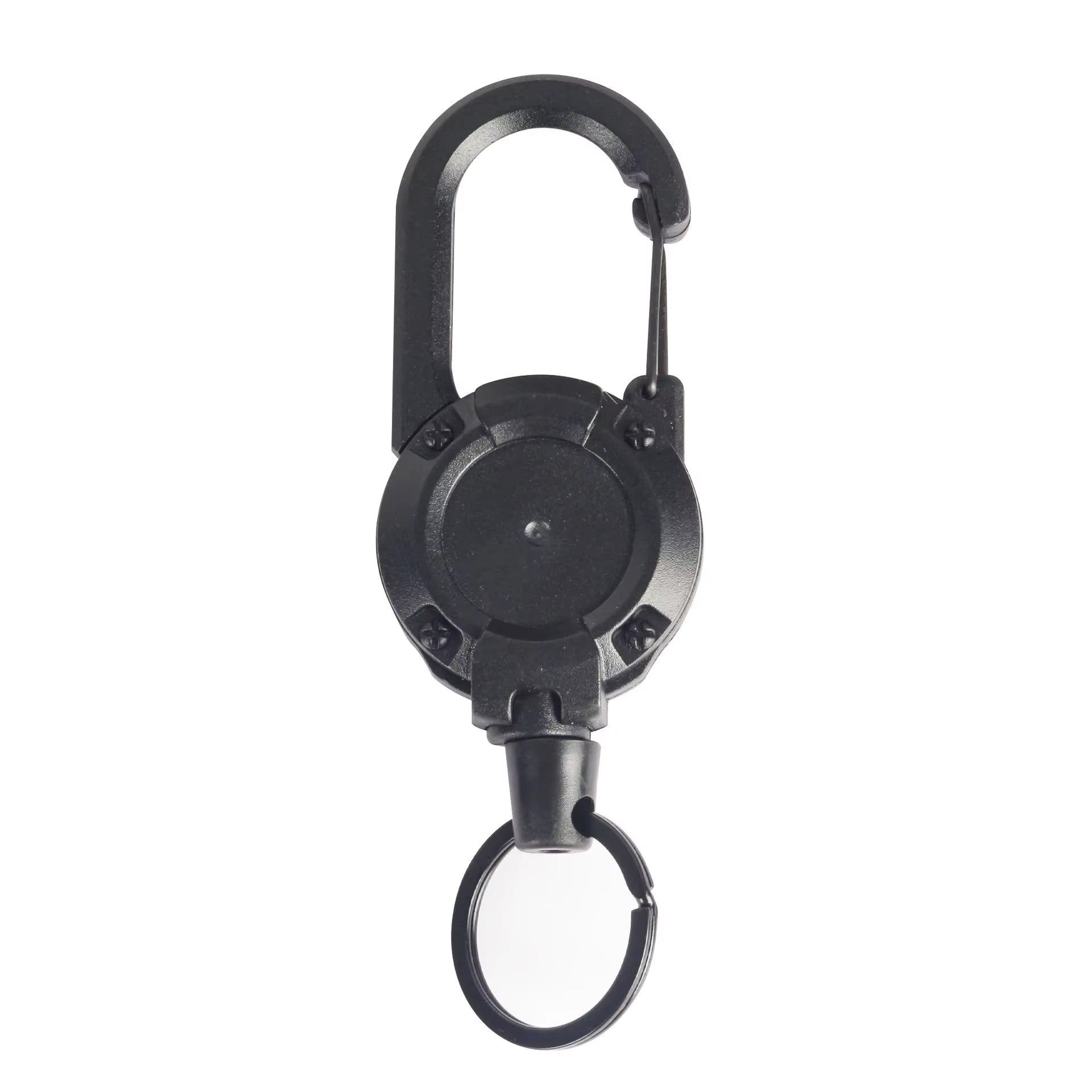 1Pcs Anti-Theft Metal Easy-To-Pull Buckle Rope Elastic Keychain Sporty Retractable Key Ring anti Lost Yoyo Ski Pass ID Card