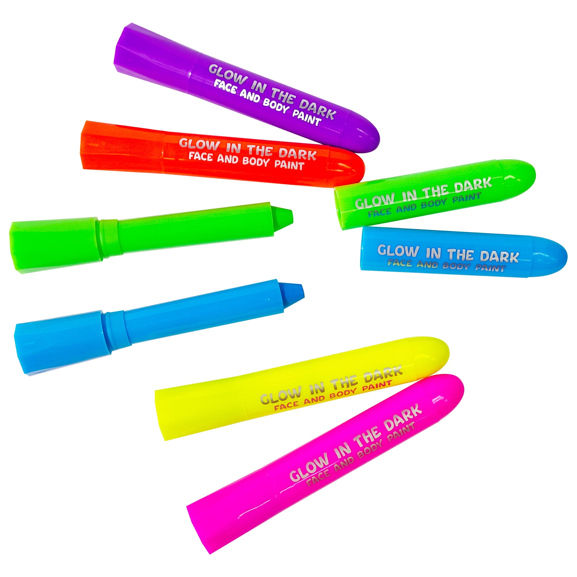 Glow Face Paint, 6 Pack,